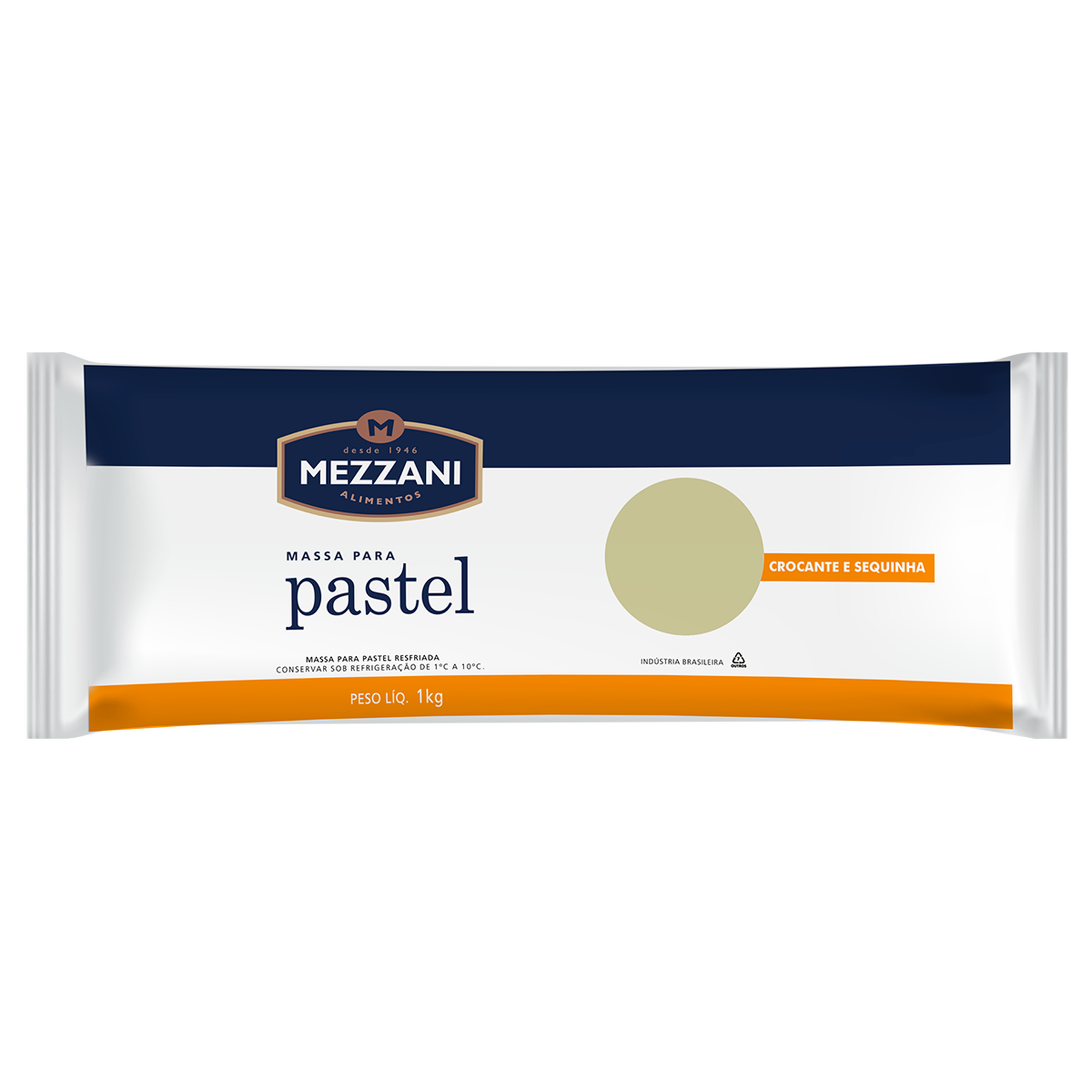 Massa para Pastel Mezzani Pacote 1kg