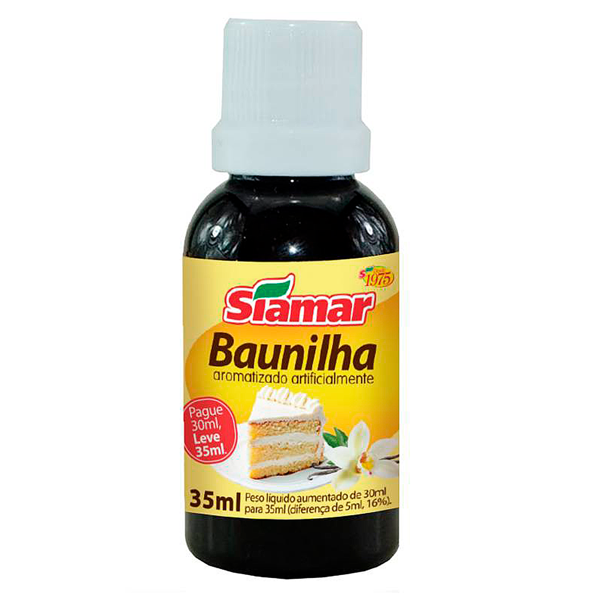 Ess&ecirc;ncia de Baunilha Siamar 35ml