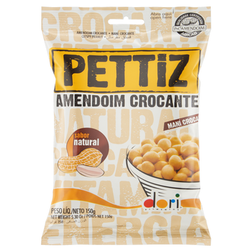 Amendoim Crocante Natural Pettiz Dori 150g 