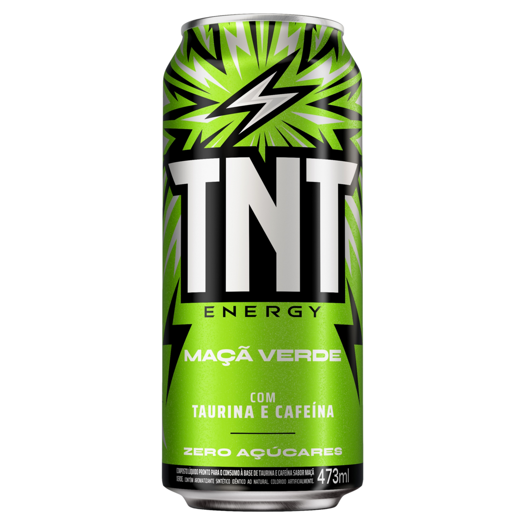 Energético Maçã Verde Zero Açúcar TNT Lata 473ml
