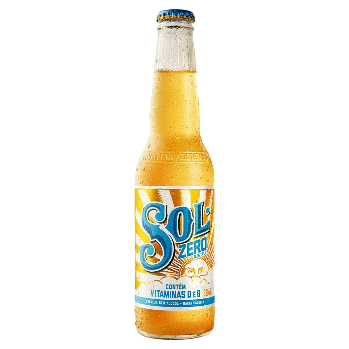 Cerveja Pilsen Zero &Aacute;lcool Sol Garrafa 330ml