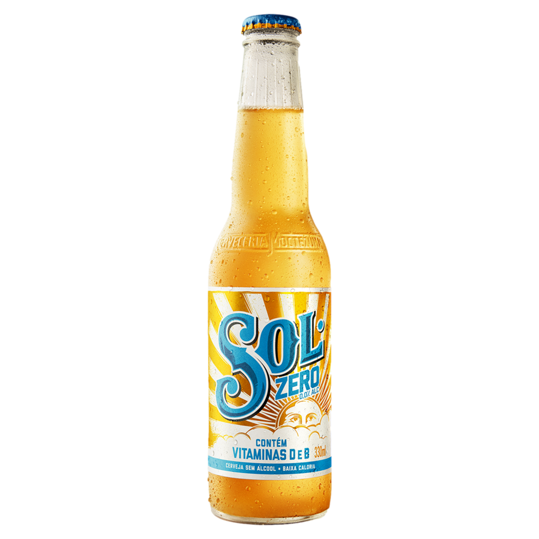 Cerveja Pilsen Zero Álcool Sol Garrafa 330ml