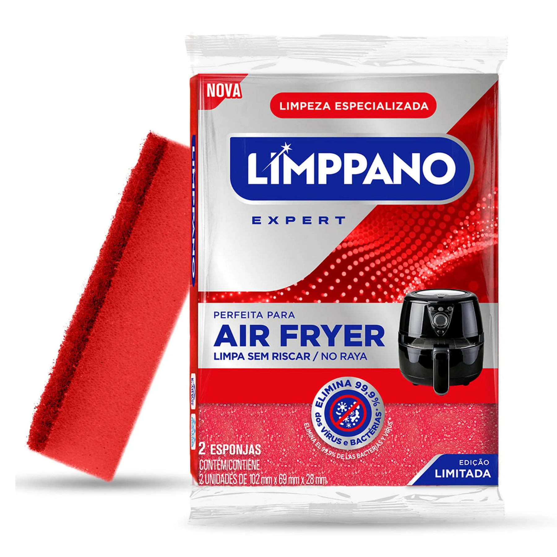 Esponja Expert para Air Fryer Limppano C/2 Unidades