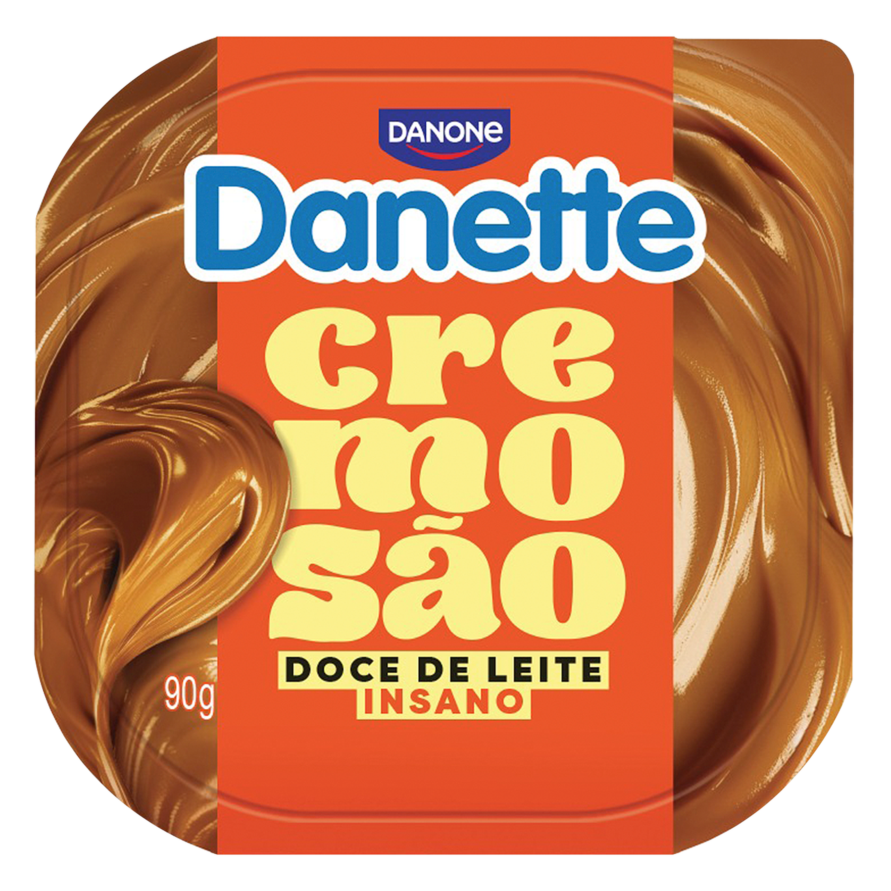 Sobremesa Danette Cremos&atilde;o Doce de Leite Pote 90g