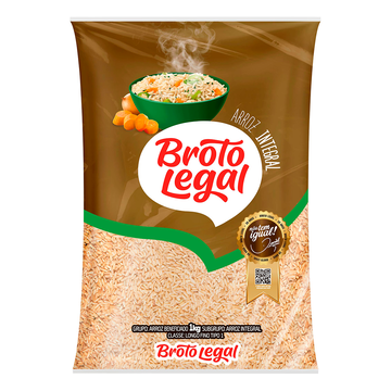 Arroz Integral Broto Legal Pacote 1kg