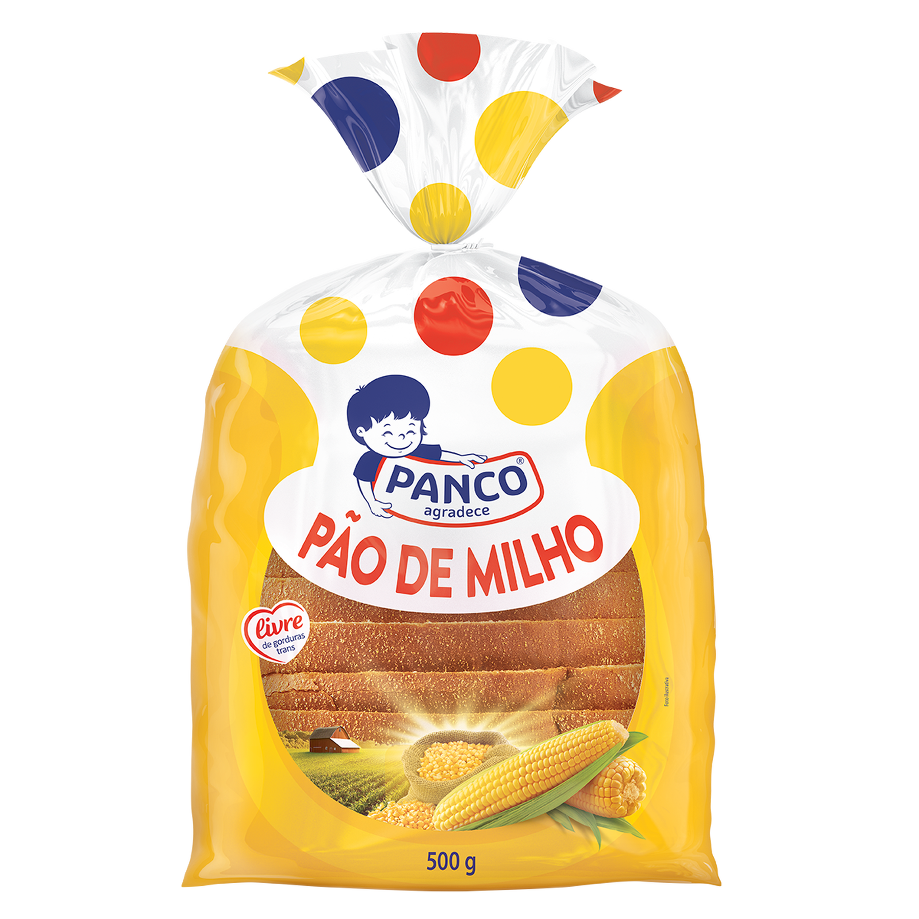 Pão de Forma de Milho Panco Pacote 500g