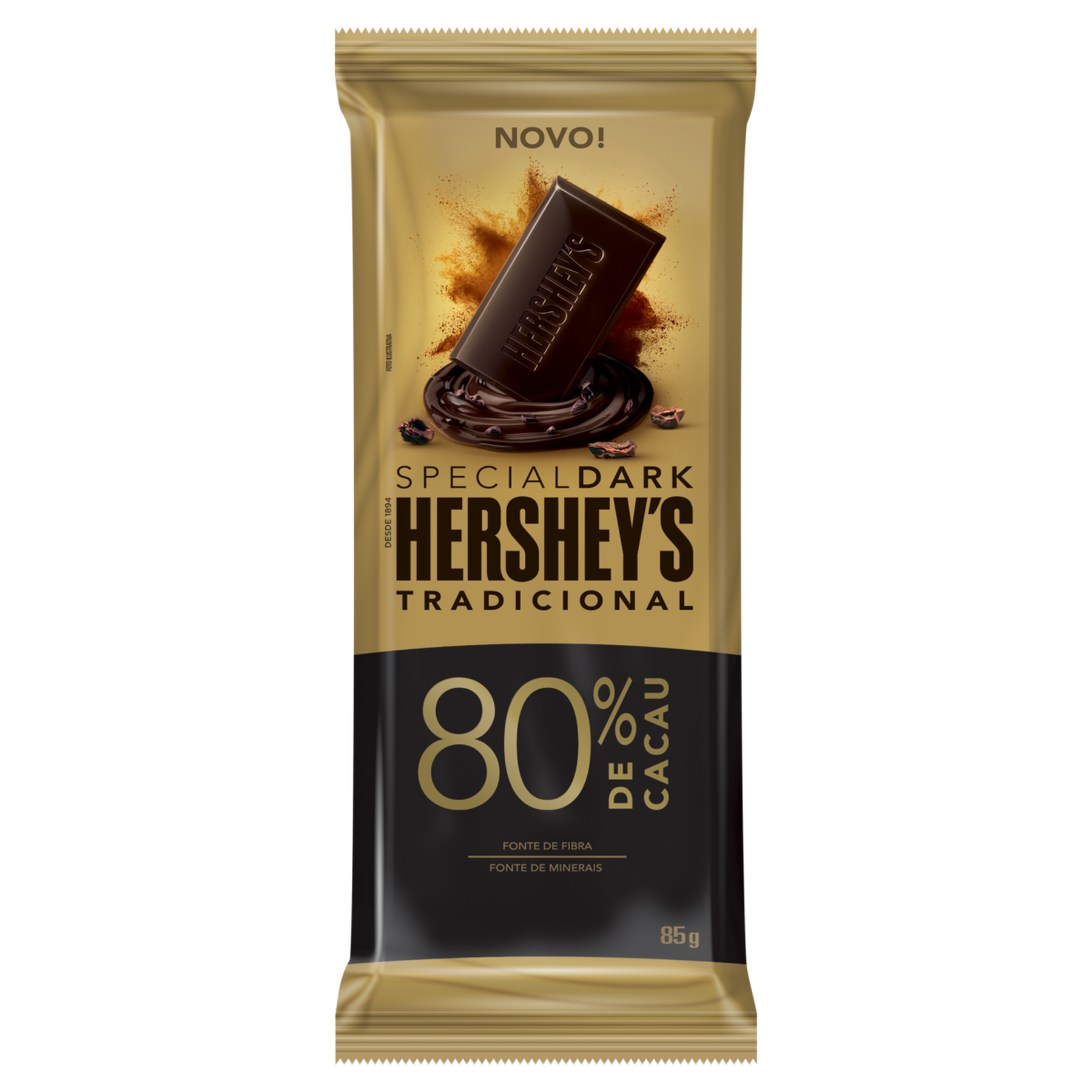 Chocolate 80% Cacau Tradicional Hershey's Special Dark Pacote 85g