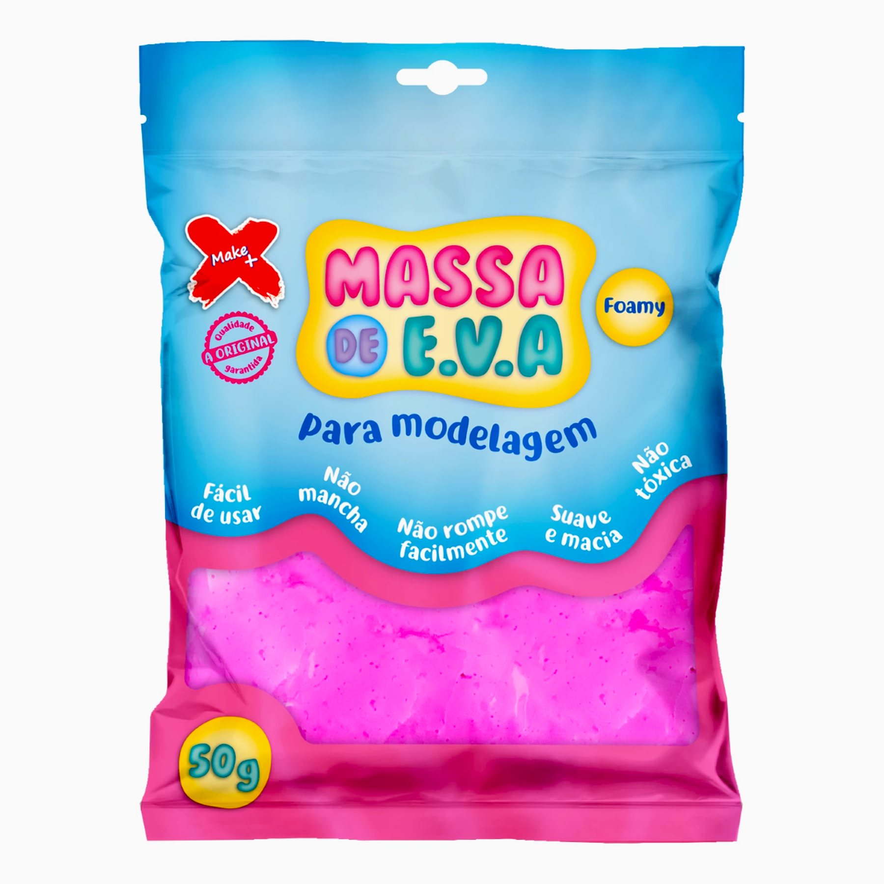 Massa Modelar De Eva Rosa 50g