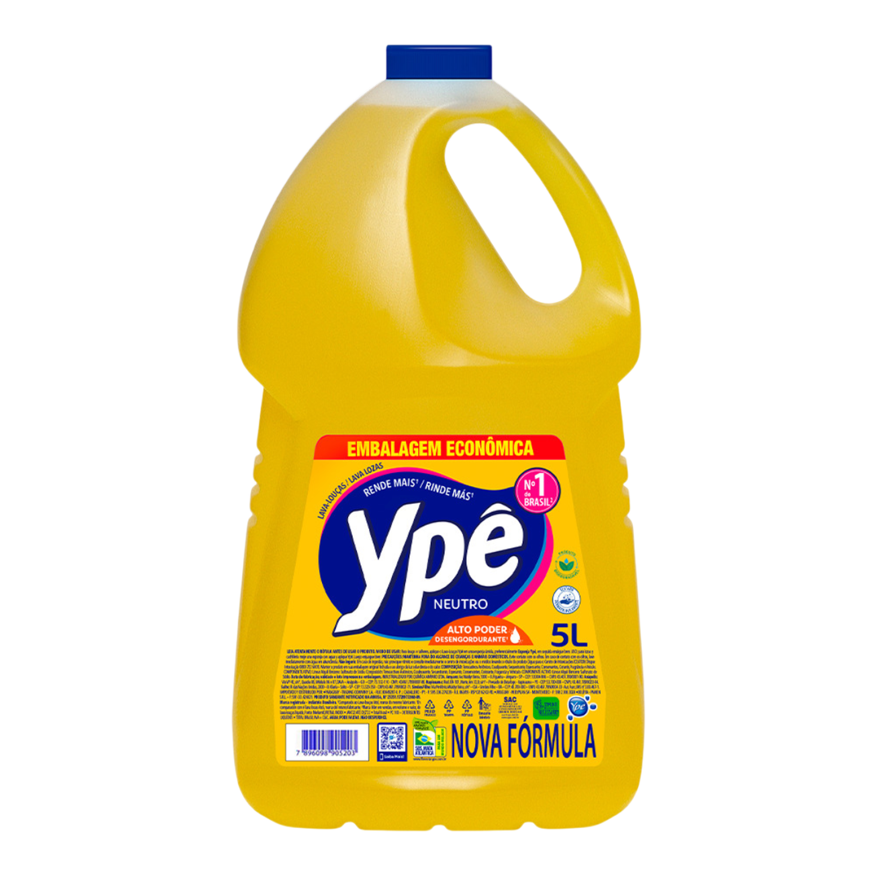 Detergente L&iacute;quido Neutro Yp&ecirc; 5l