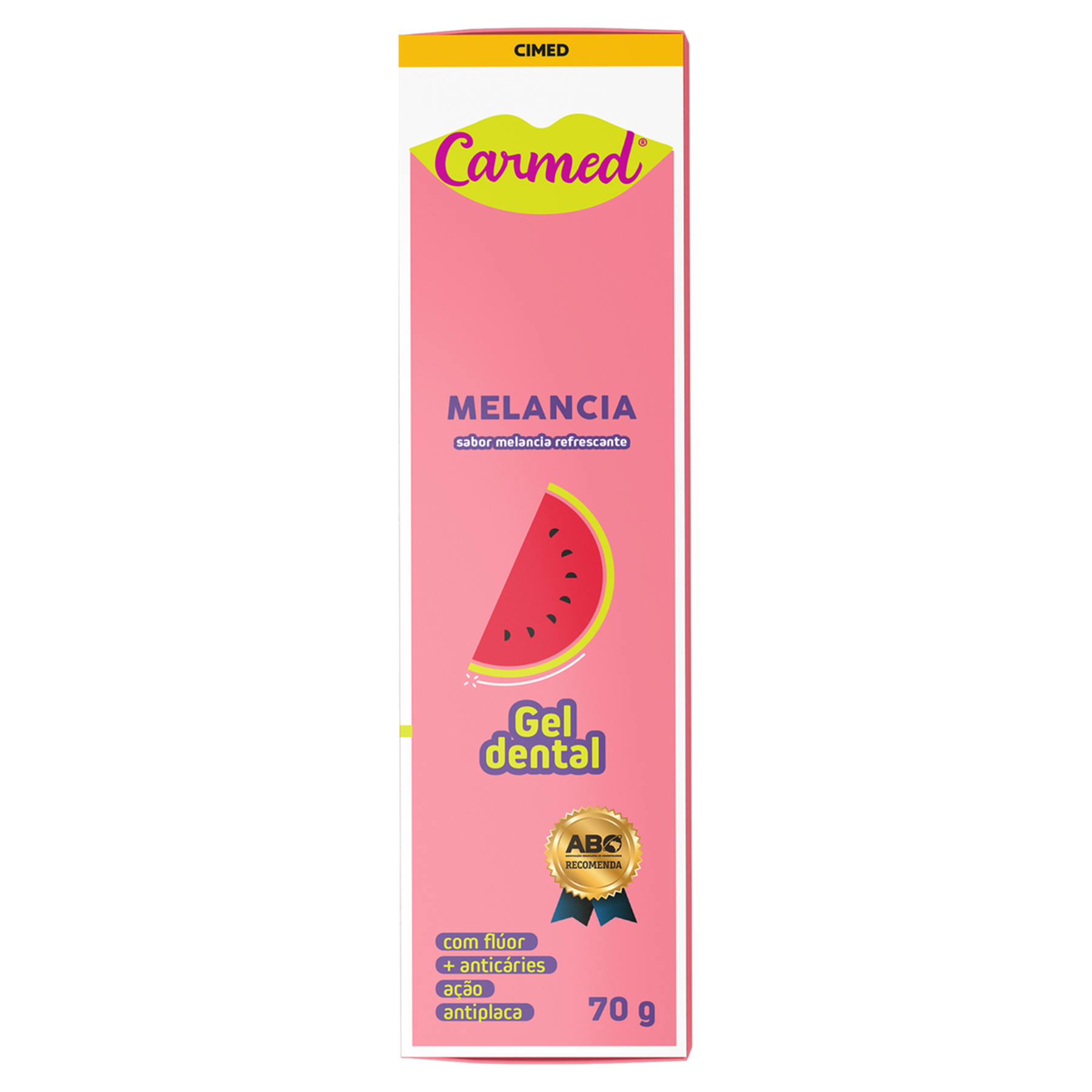 Gel Dental Infantil com Flúor Melancia Carmed Caixa 70g