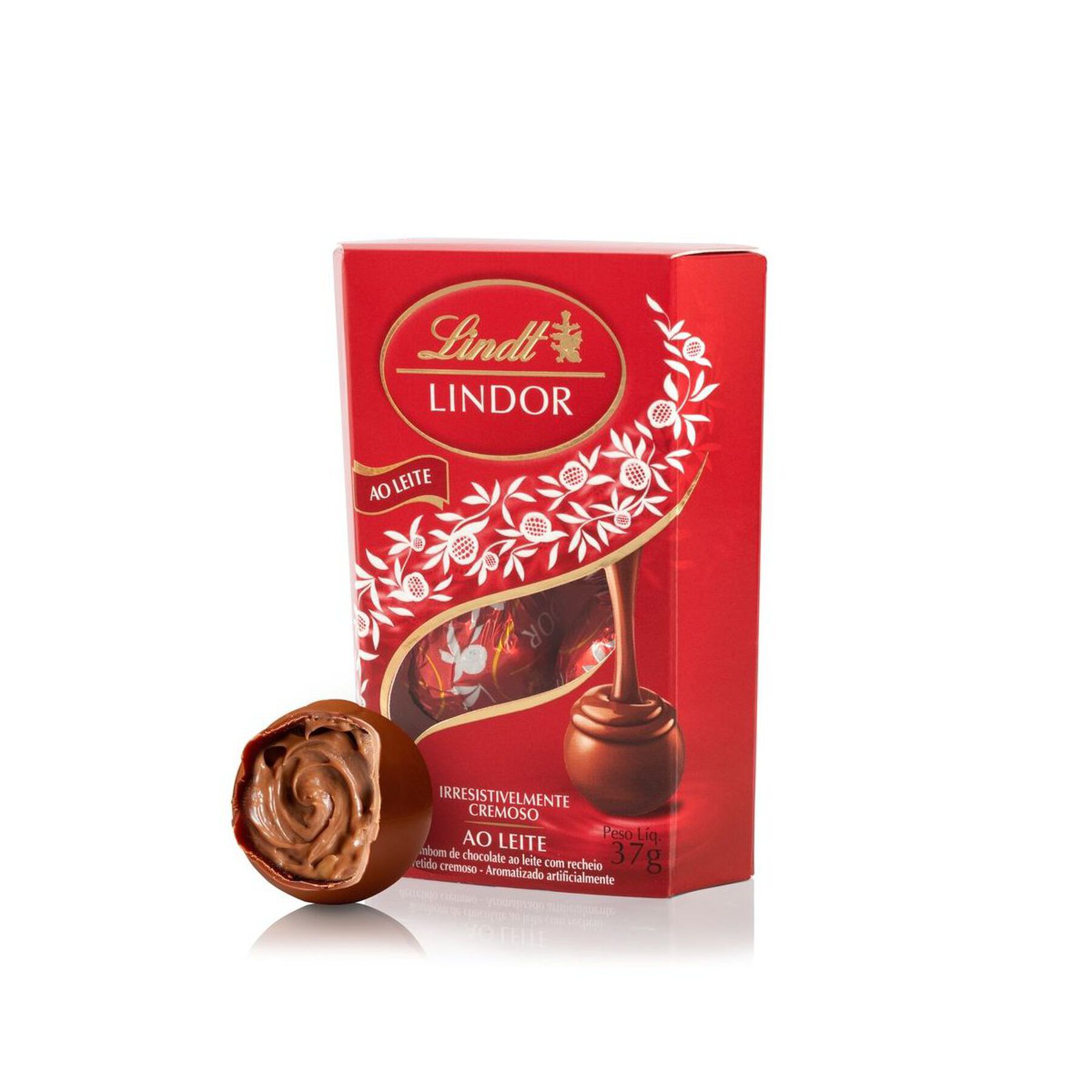 Bombom ao Leite Recheio Cremoso Lindt Lindor Caixa 37g