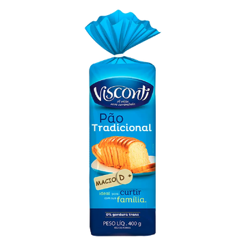 Pão de Forma Tradicional Visconti 400g