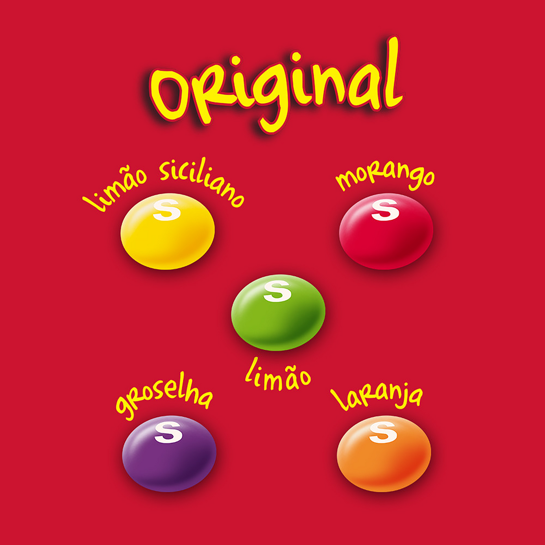 Bala Original Skittles Pacote 95g