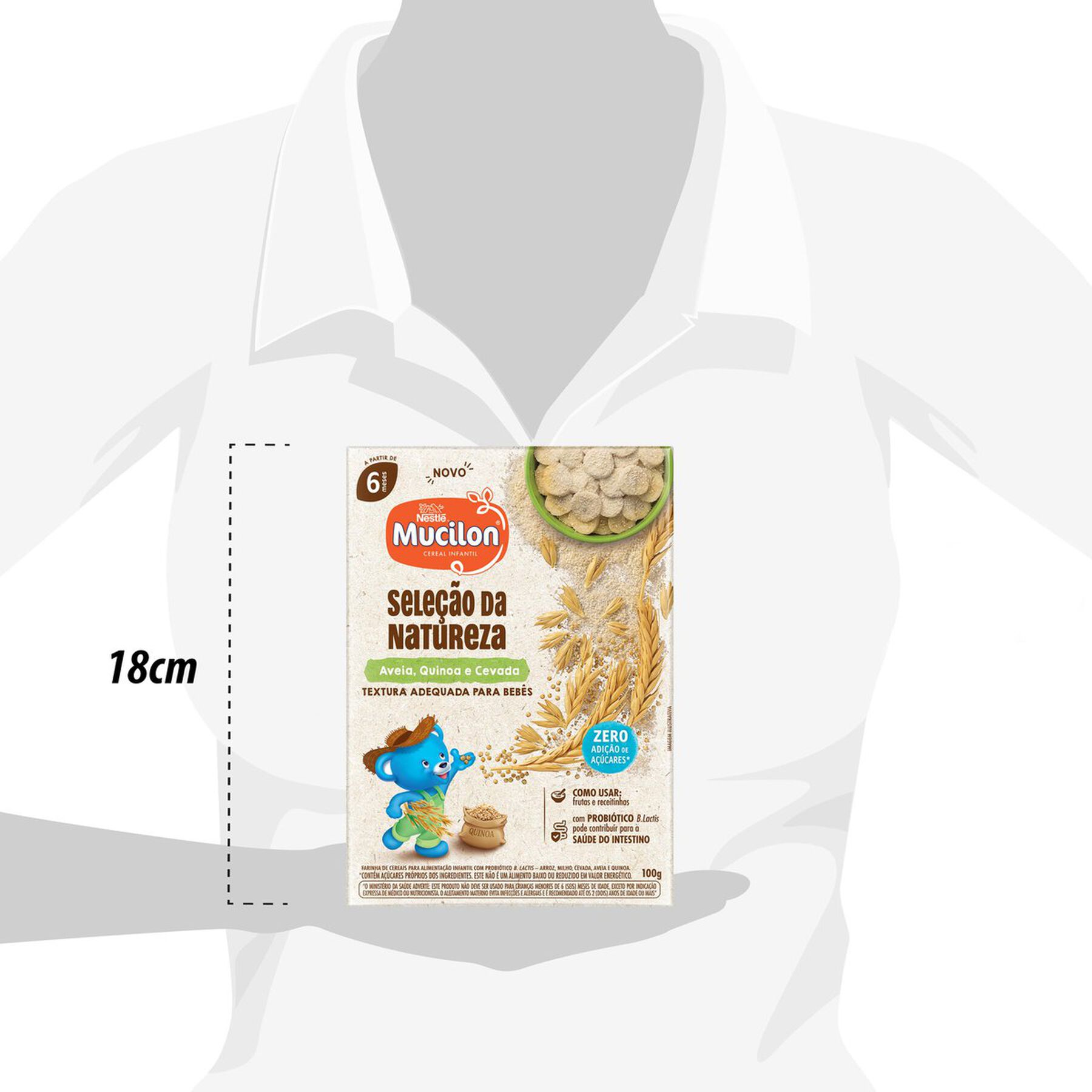 Cereal MUCILON Aveia, Quinoa e Cevada 100g