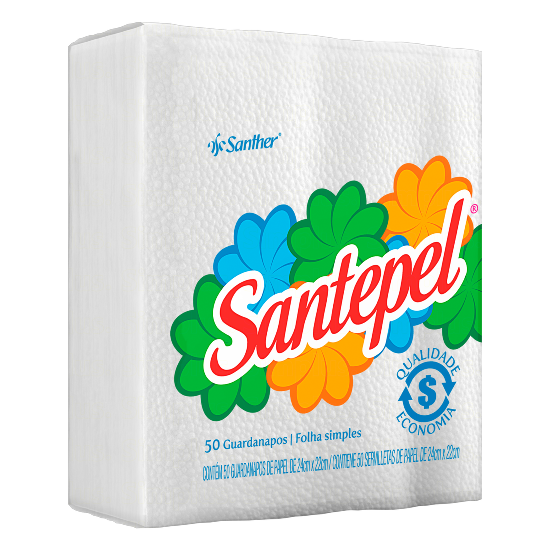 Guardanapo de Papel Santepel Branco Peq 50