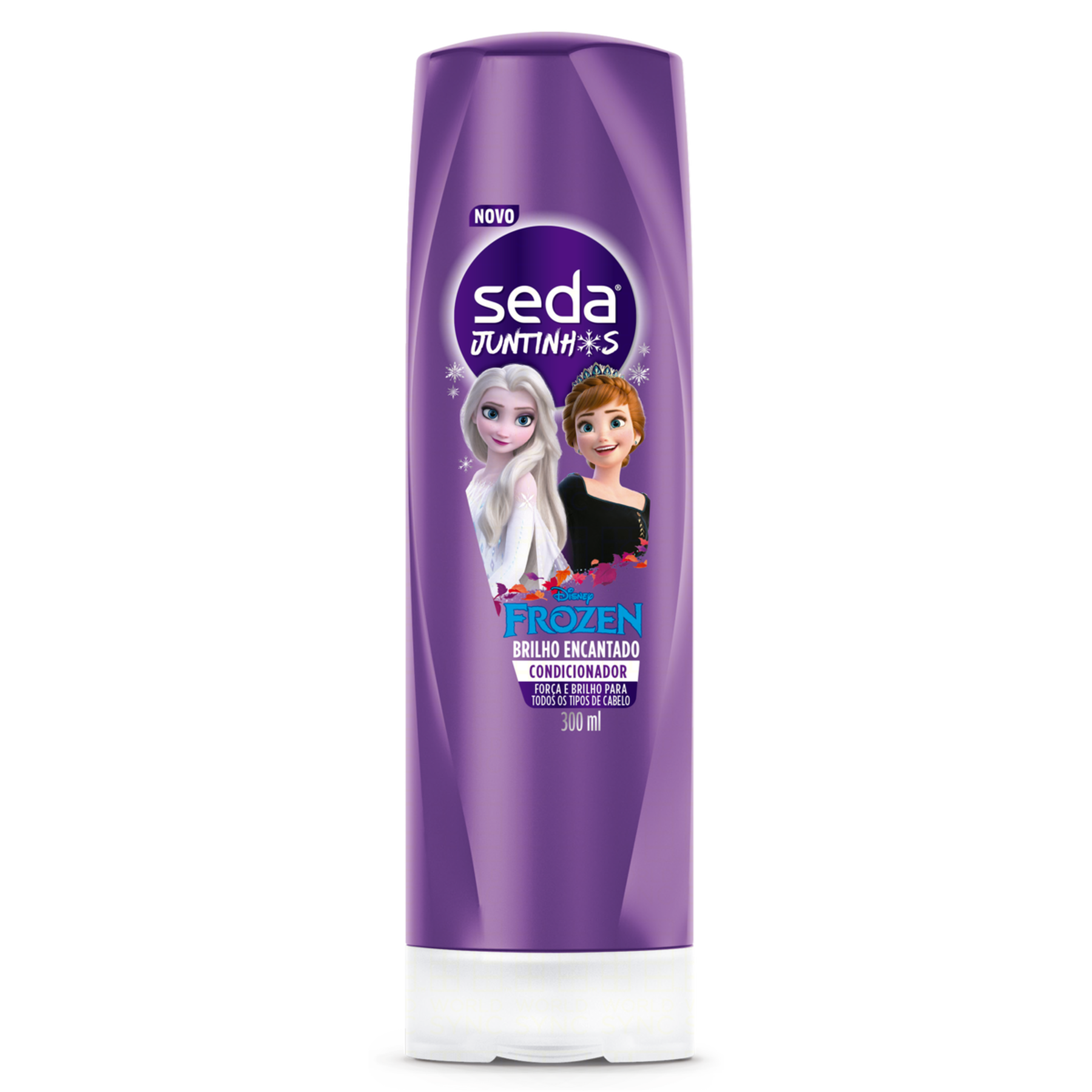Condicionador Infantil Frozen Brilho Encantado Seda Juntinhos Frasco 300ml
