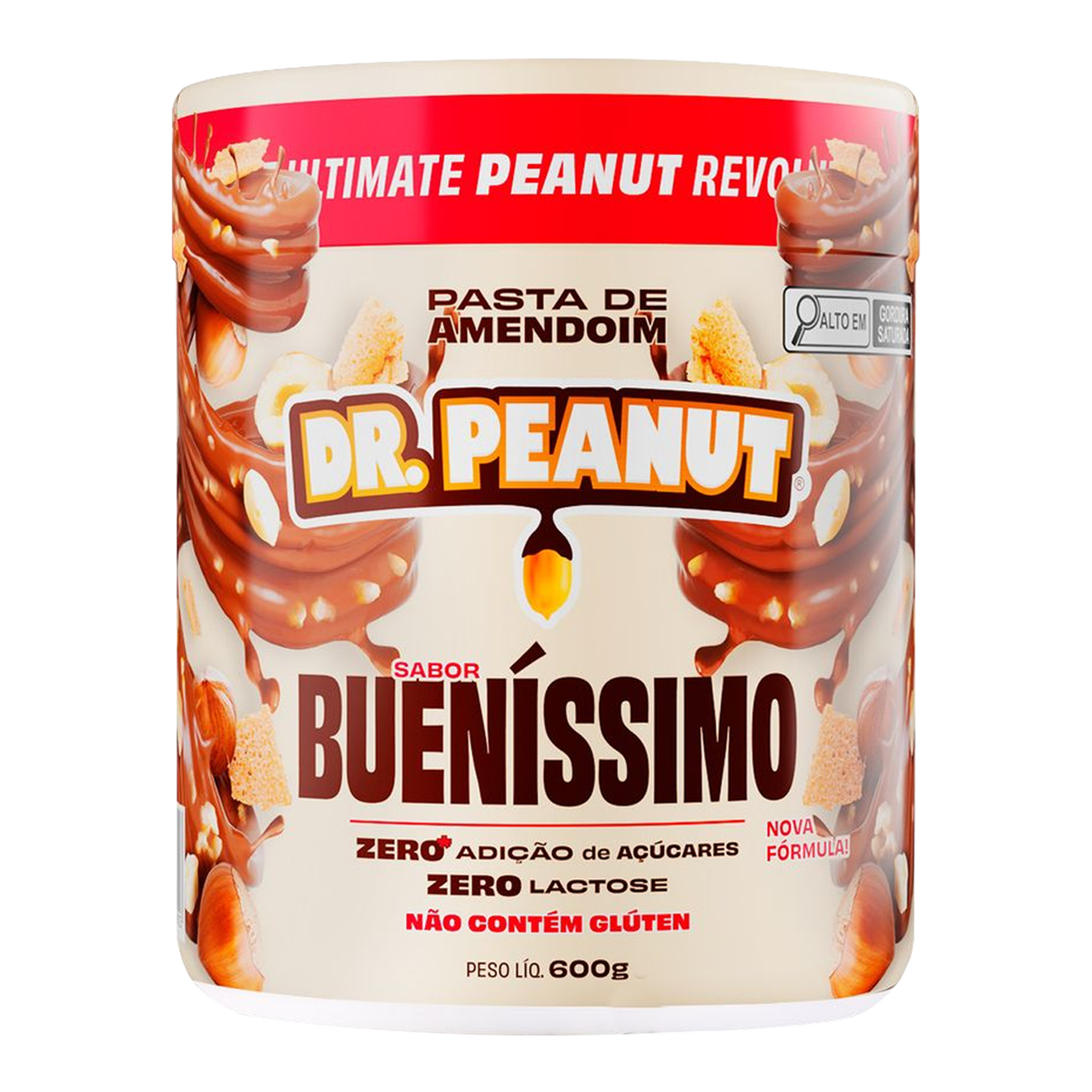 Pasta de Amendoim Buen&iacute;ssimo Dr. Peanut Pote 600g