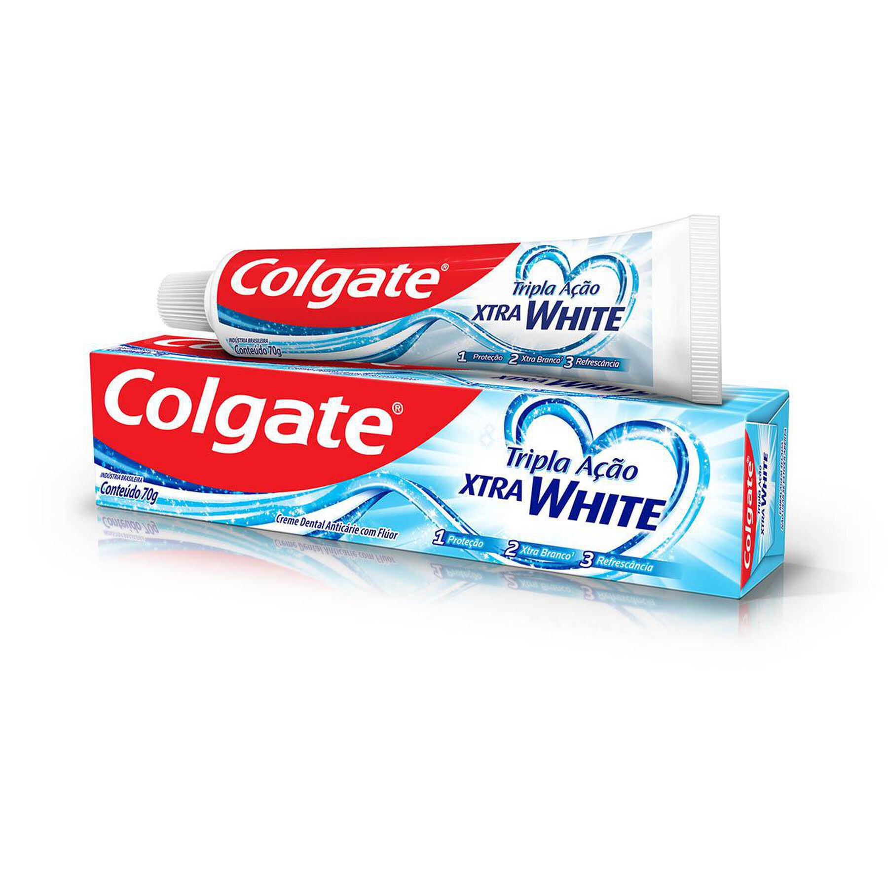 Creme Dental Xtra White Colgate Tripla A&ccedil;&atilde;o Caixa 70g&nbsp;