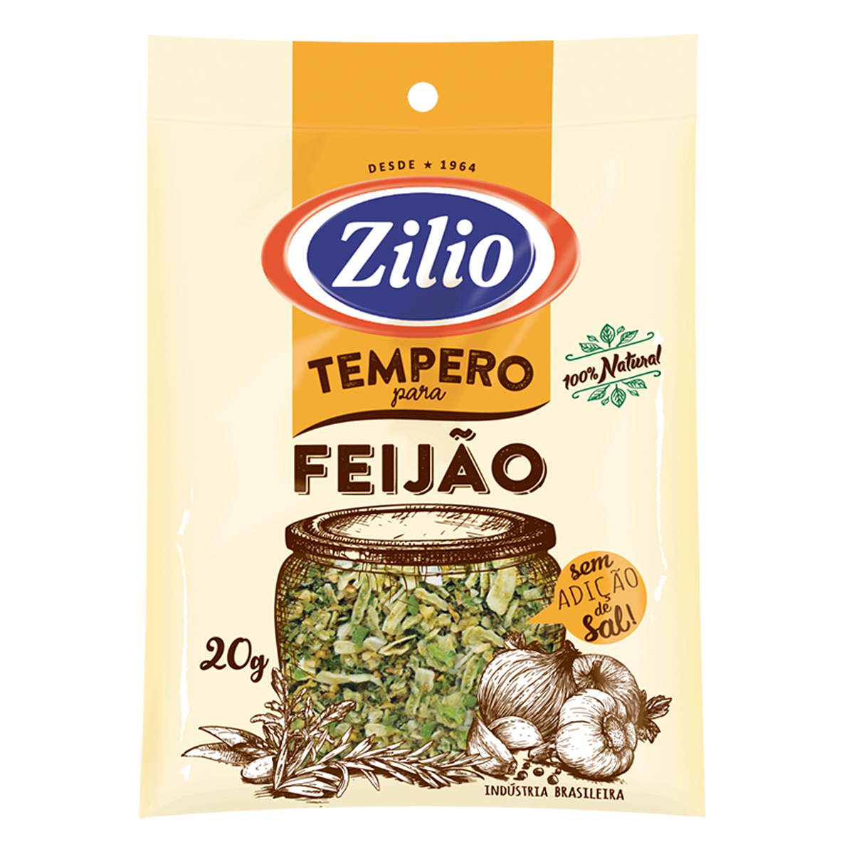 Tempero Feij&atilde;o Zilio 20g