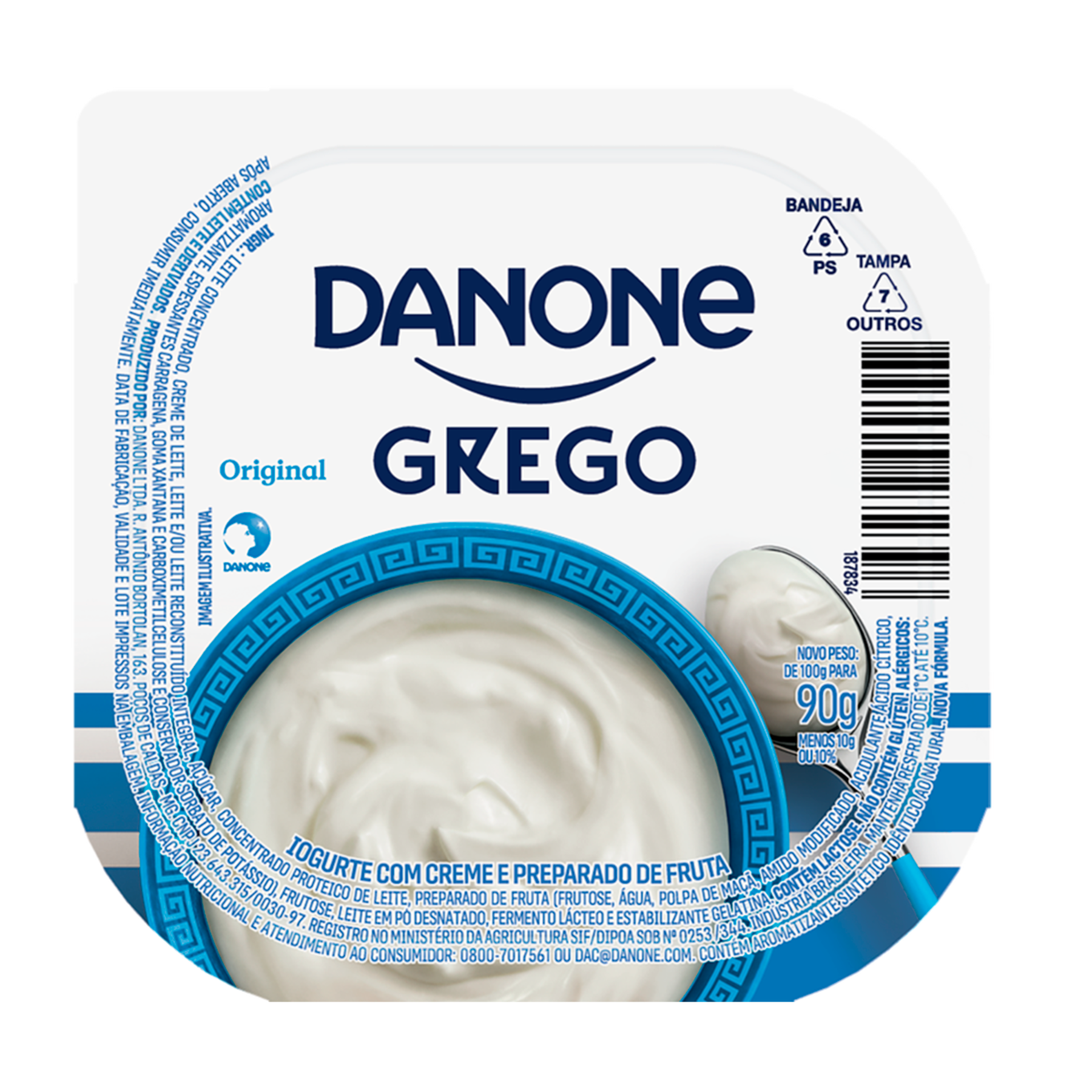 Iogurte Grego Tradicional Danone Pote 90g