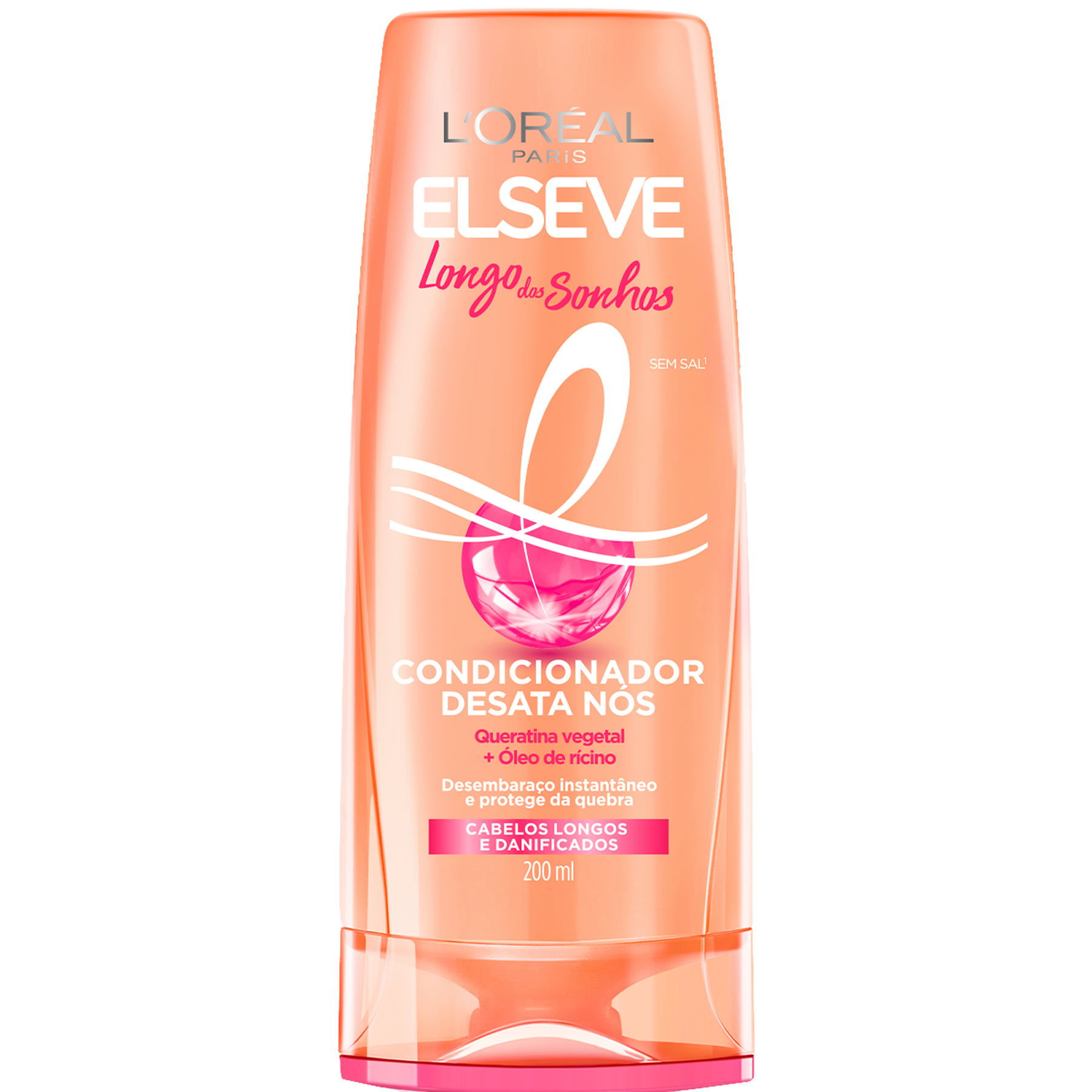 Condicionador Desata Nós Longo dos Sonhos Elseve L'Oréal Paris Frasco 200ml 
