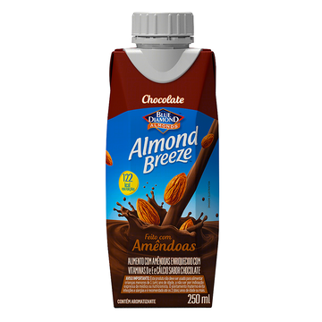 Bebida à Base de Amêndoa Chocolate Blue Diamond Almond Breeze Caixa 250ml