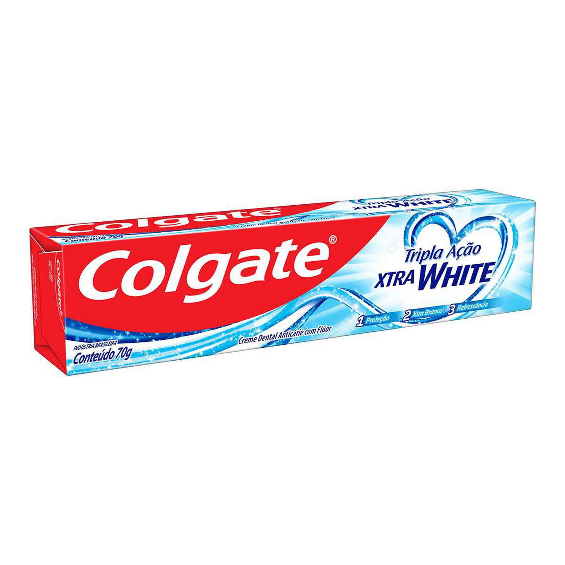 Creme Dental Xtra White Colgate Tripla A&ccedil;&atilde;o Caixa 70g&nbsp;