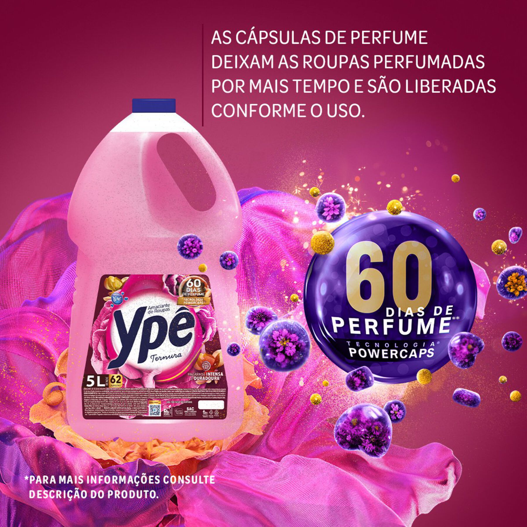 Amaciante de Roupas Diluído Ternura Ypê Galão 5l