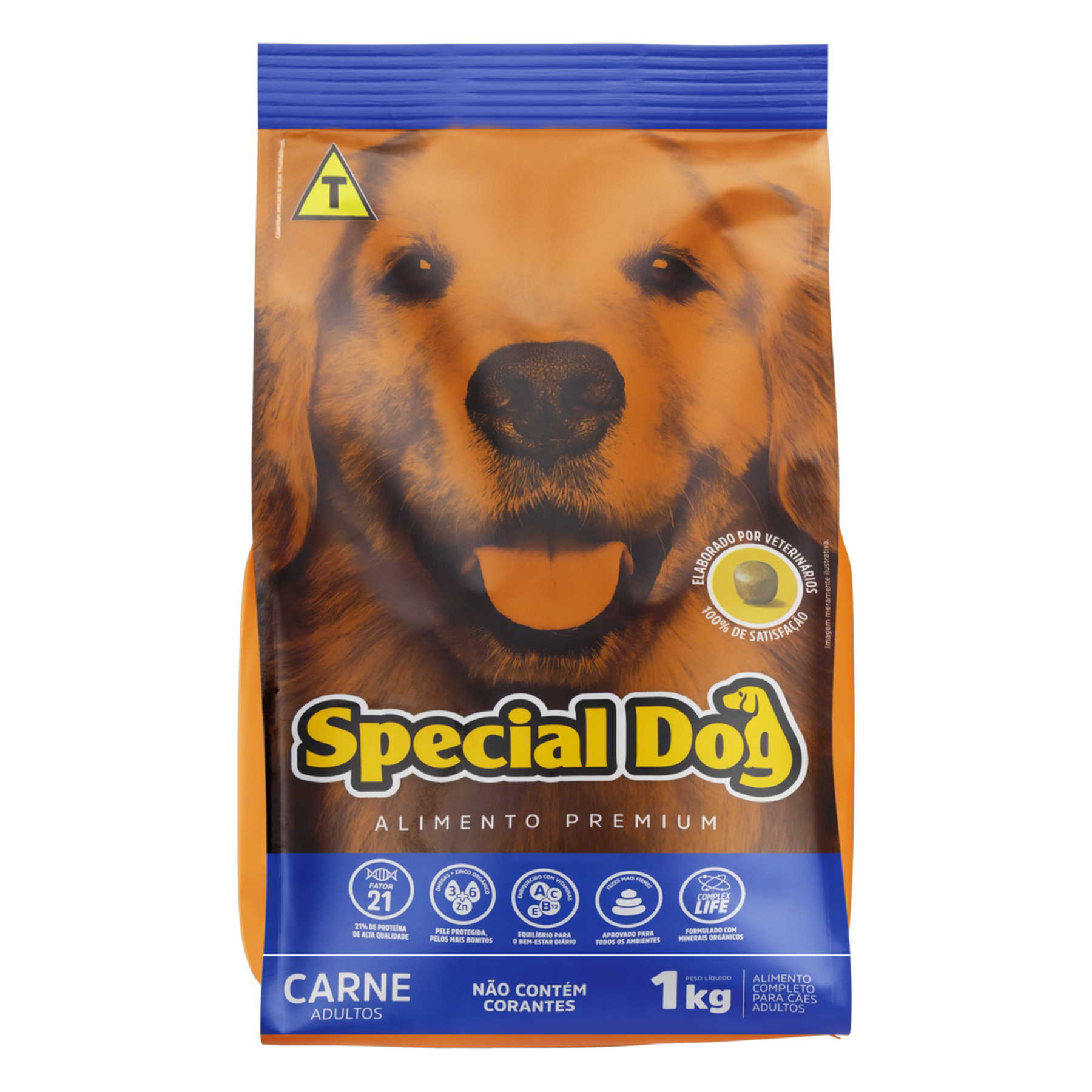 Alimento para Cães Adultos Carne Special Dog Premium Pacote 1kg