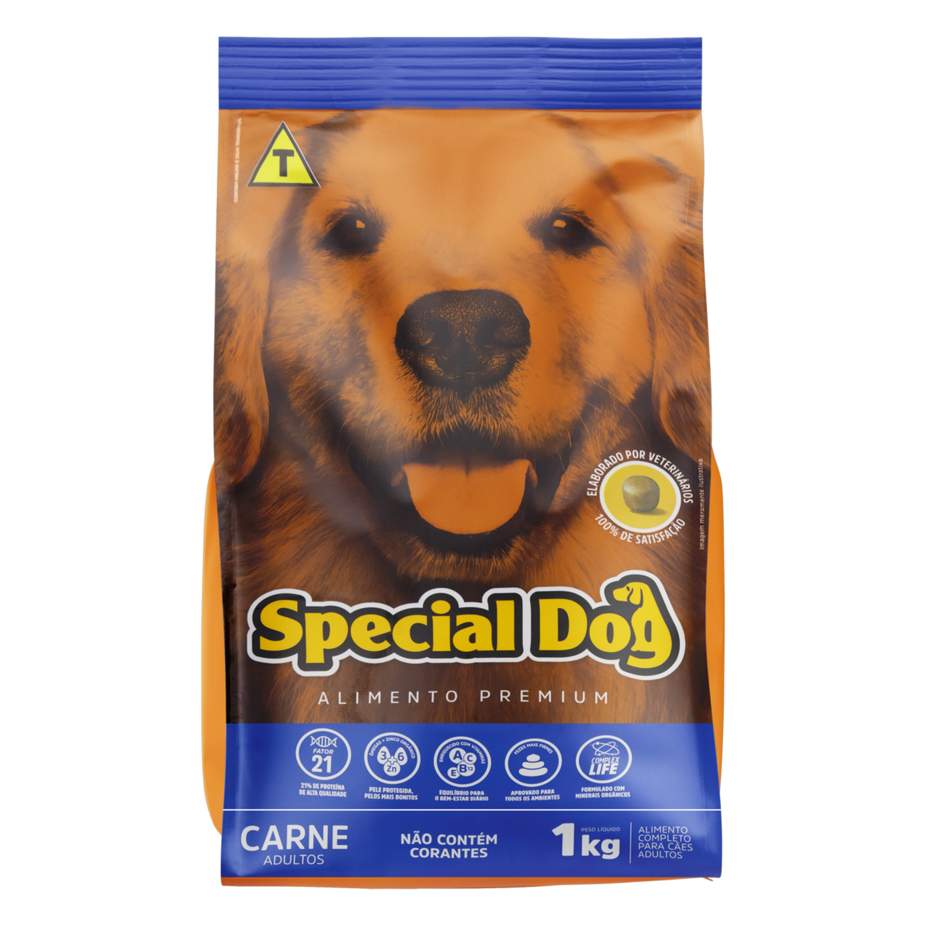 Alimento para Cães Adultos Carne Special Dog Premium Pacote 1kg