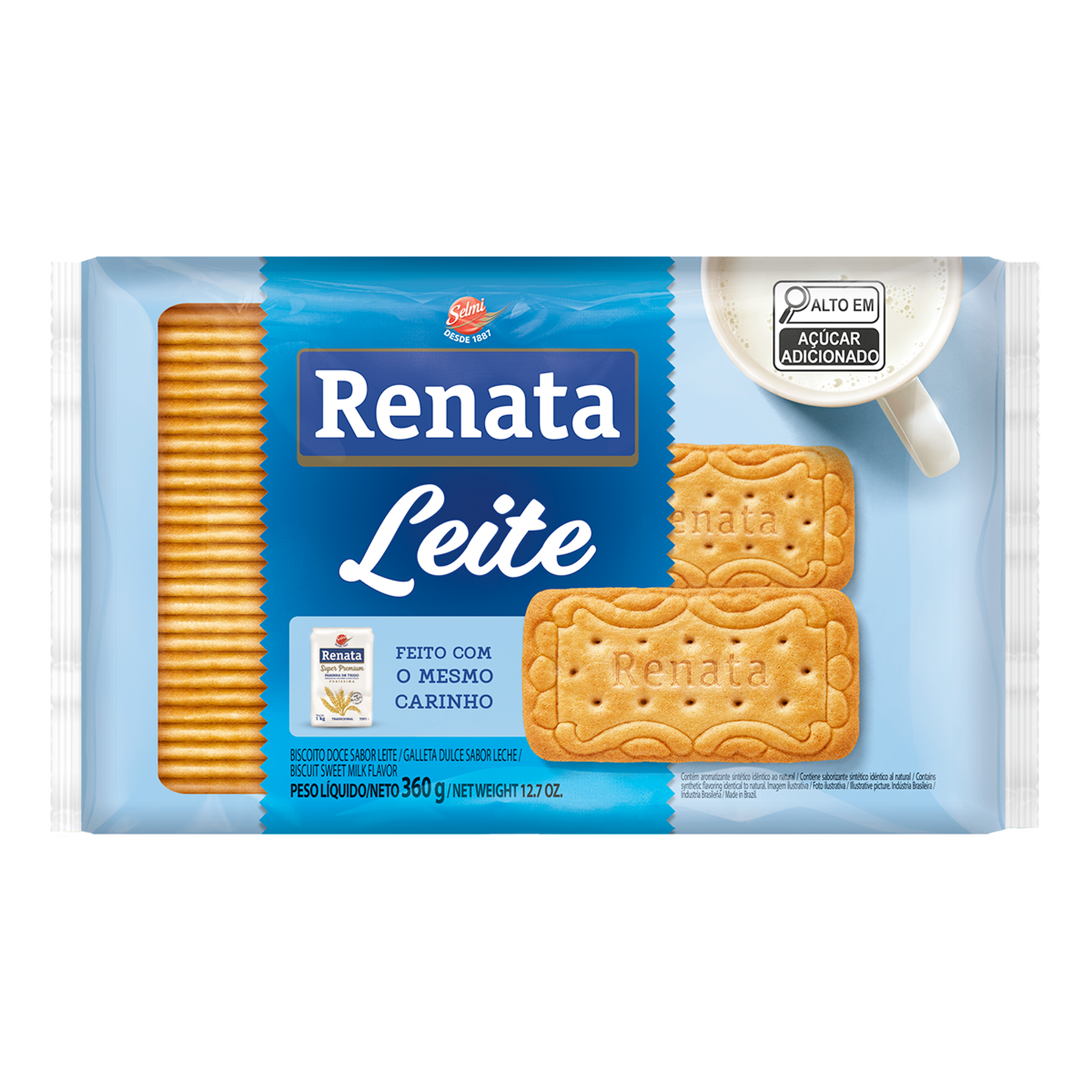 Biscoito Leite Renata Pacote 360g&nbsp;