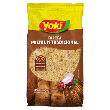 Farofa Mandioca Premium Tradicional Yoki Pacote 380g