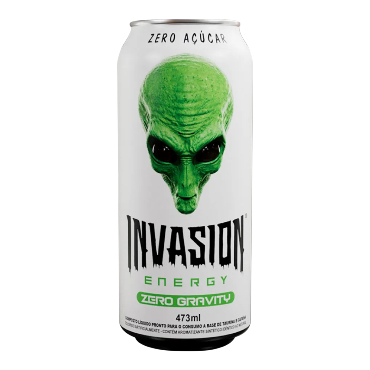 Energ&eacute;tico Zero A&ccedil;&uacute;car Energy Invasion Lata 473ml