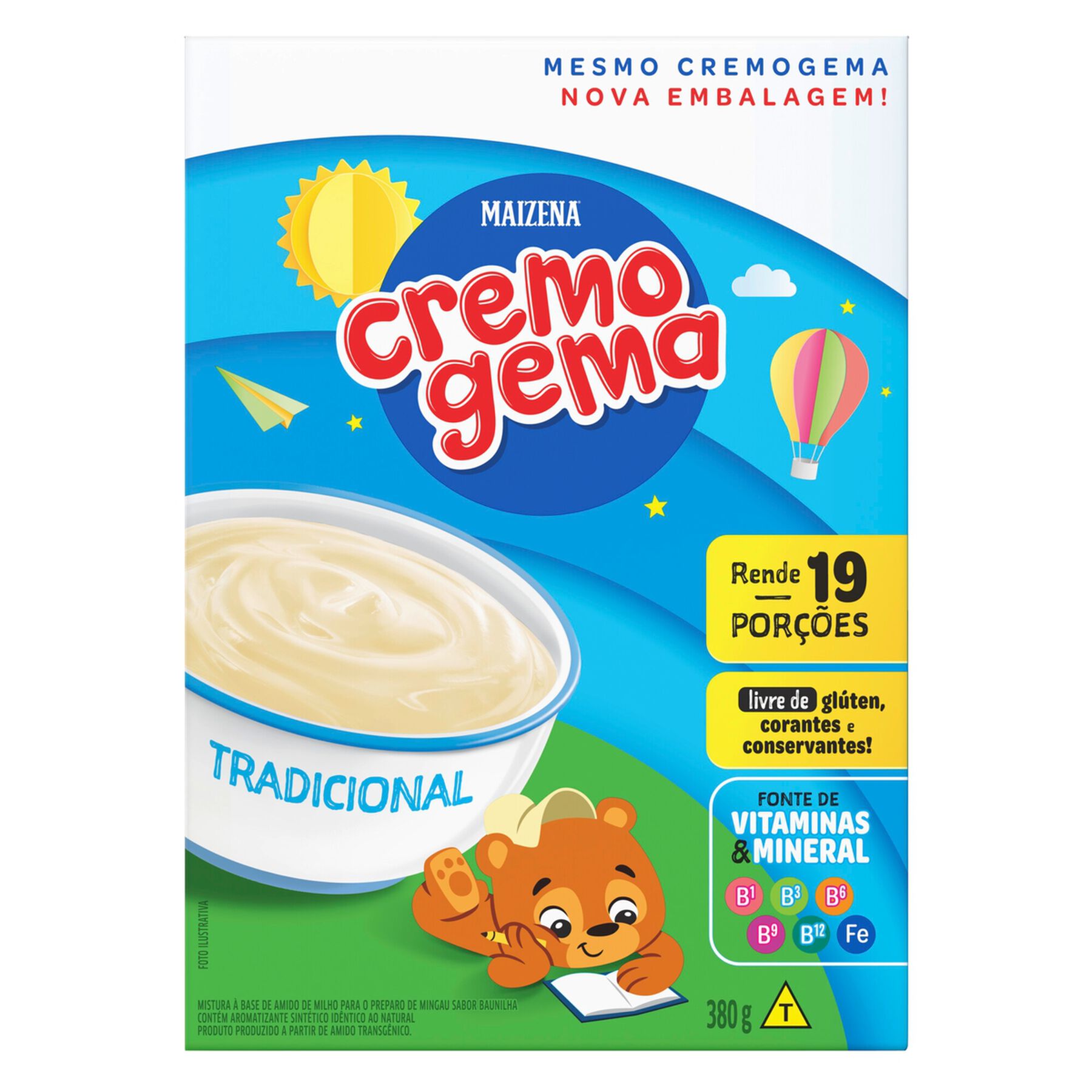 Mingau Tradicional Maizena Cremogema Caixa 380g