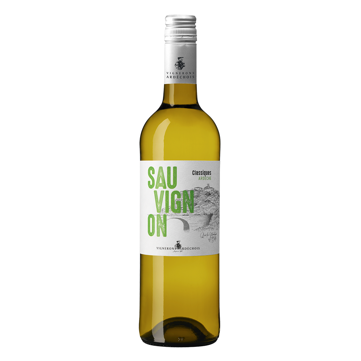 Vinho Branco Sauvignon Classiques Ardeche Garrafa 750ml