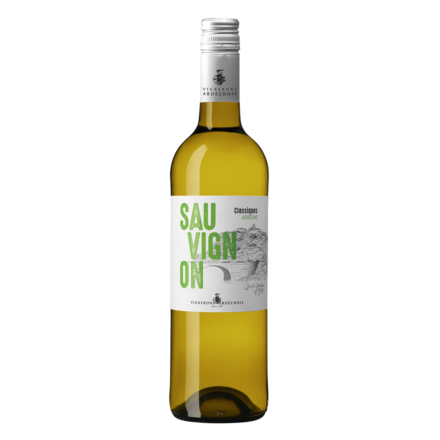 Vinho Branco Sauvignon Classiques Ardeche Garrafa 750ml