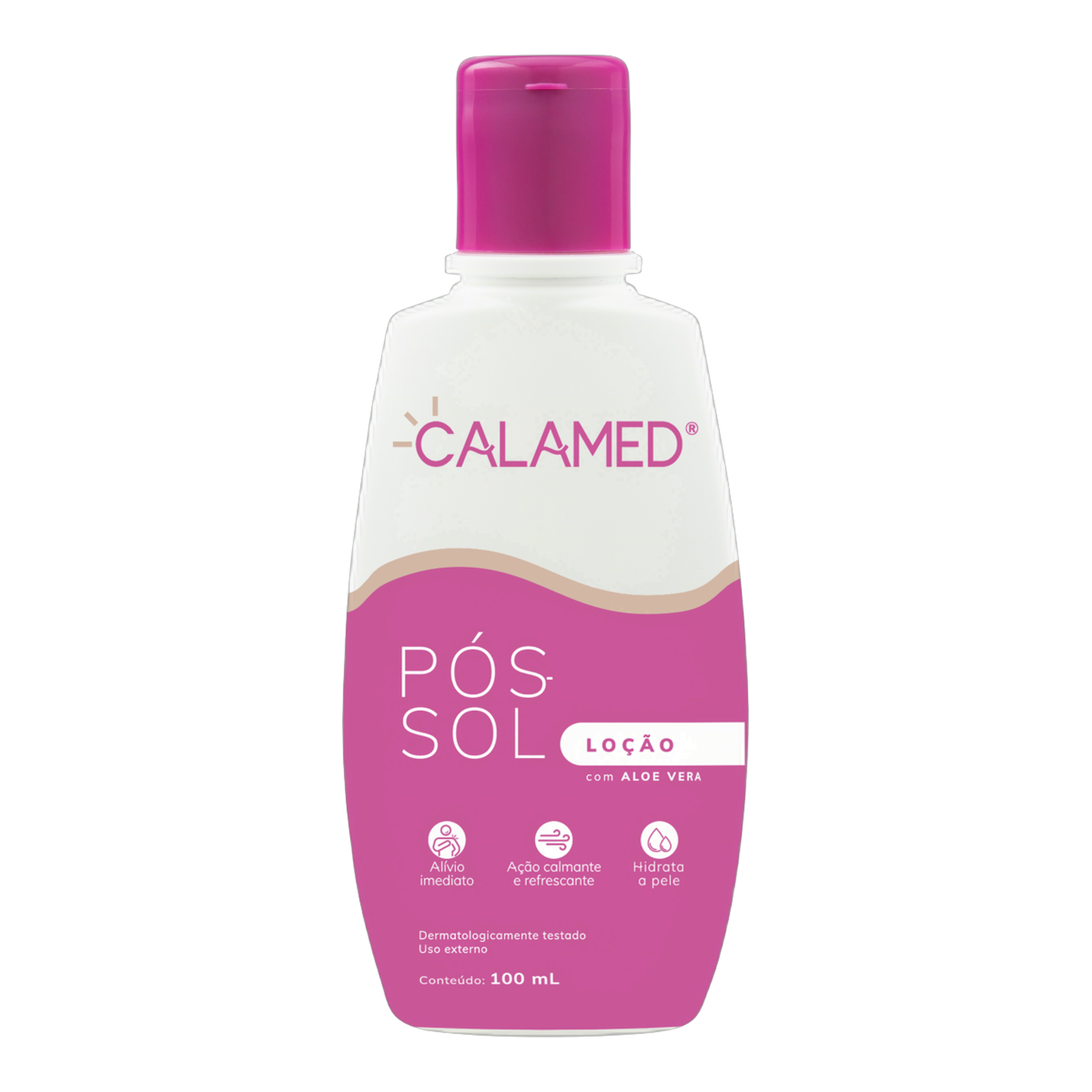 P&oacute;s-Sol Lo&ccedil;&atilde;o Aloe Vera Calamed Frasco 100ml