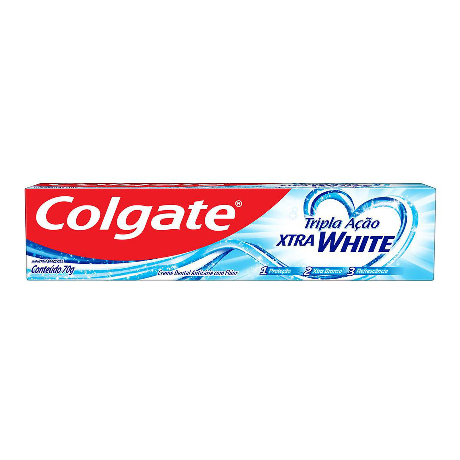 Creme Dental Xtra White Colgate Tripla A&ccedil;&atilde;o Caixa 70g&nbsp;
