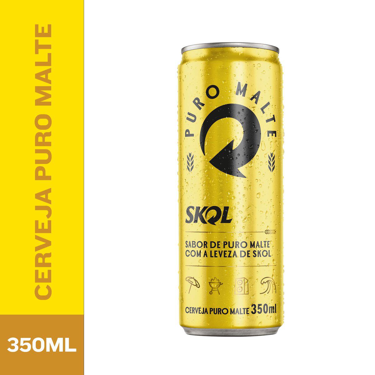 Cerveja Puro Malte Skol Lata 350ml