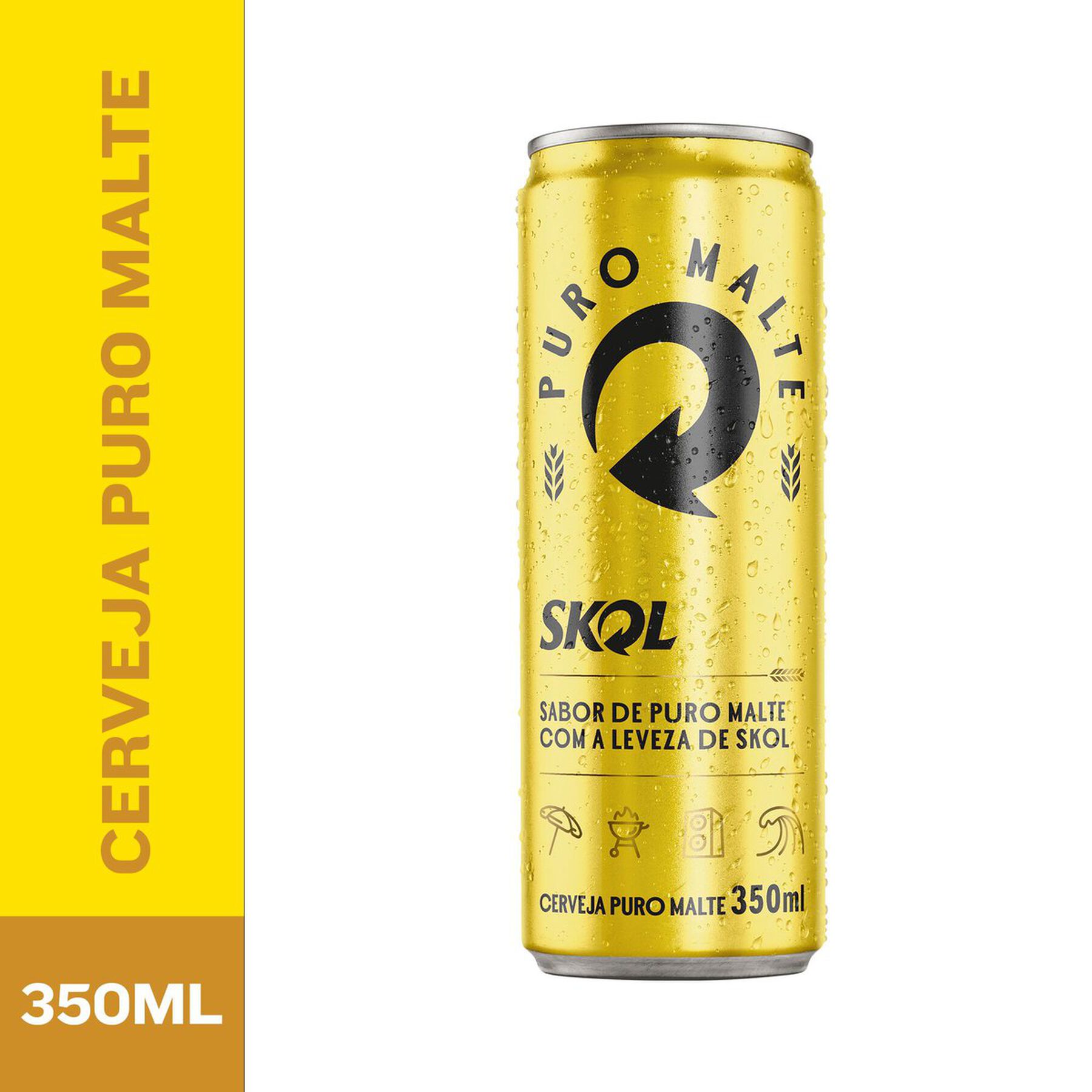 Cerveja Puro Malte Skol Lata 350ml