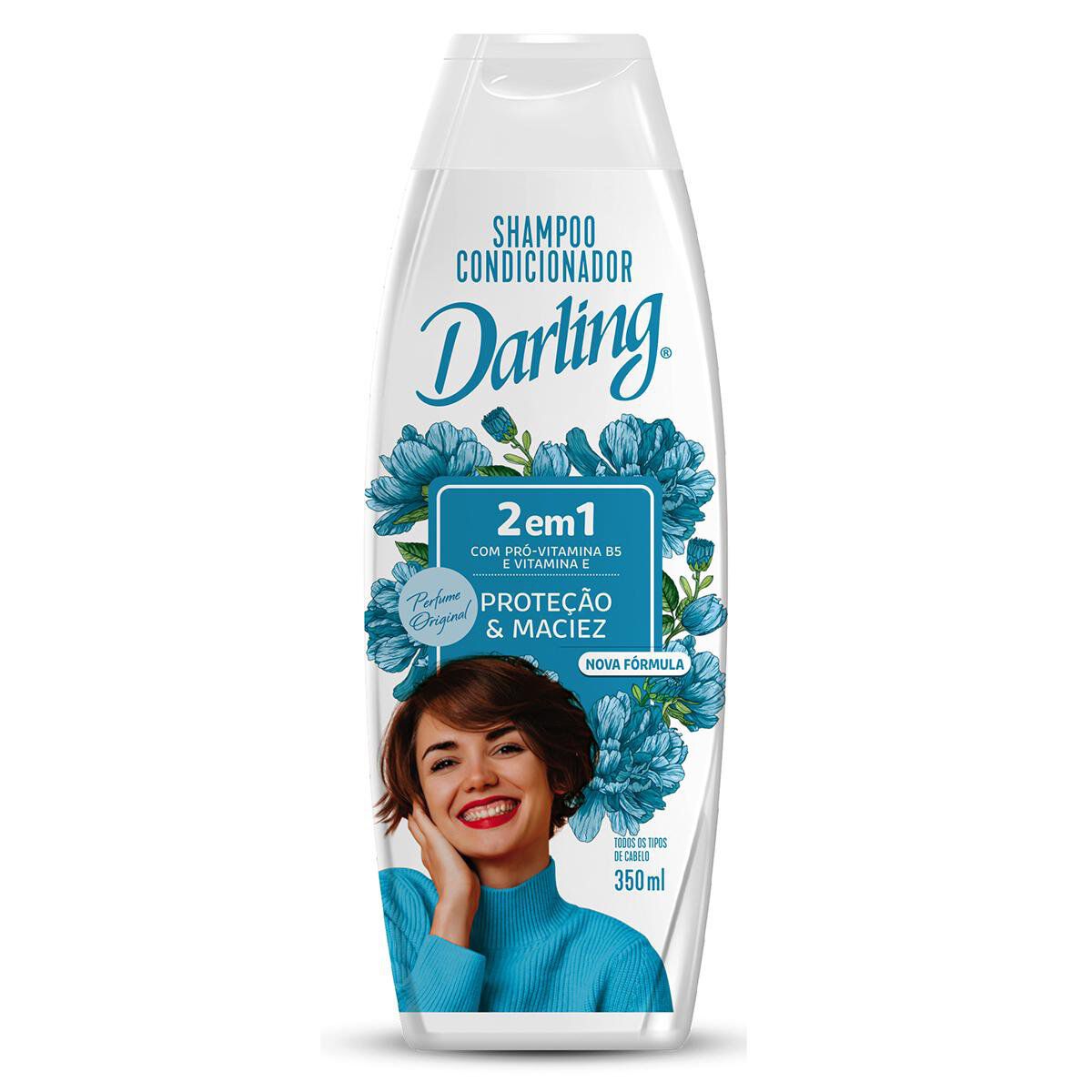 Shampoo 2 em 1 Prote&ccedil;&atilde;o e Maciez Darling Frasco 350ml
