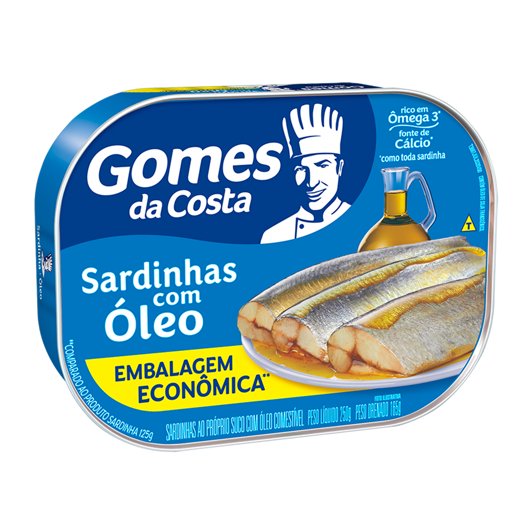 Sardinha com Óleo Gomes da Costa Lata 165g