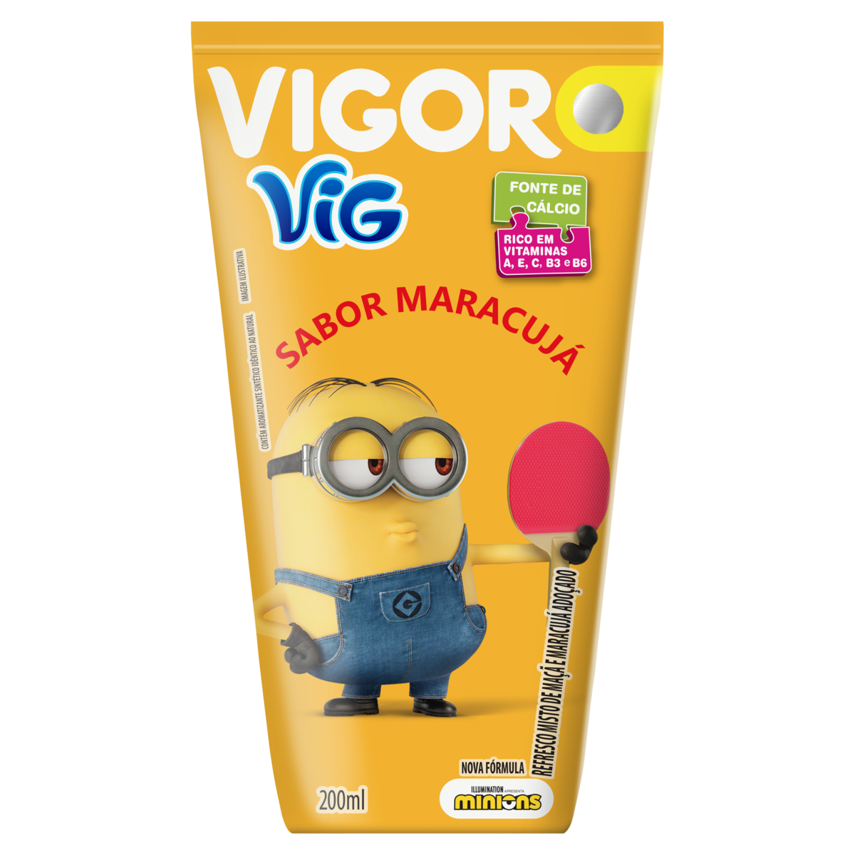 Refresco Ado&ccedil;ado Maracuj&aacute; Vig Vigor Caixa 200ml