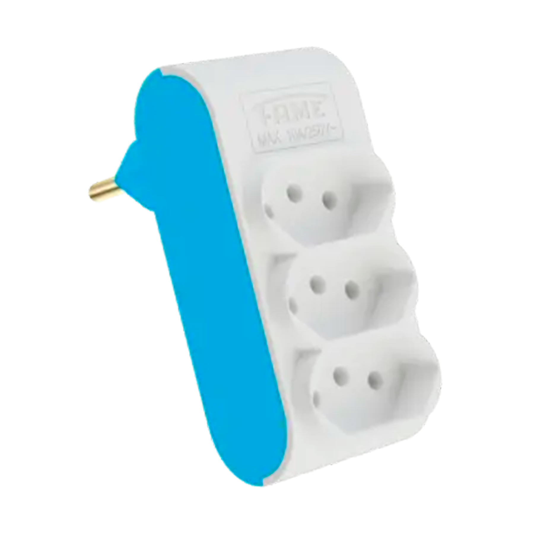 Plugue 3 Tomadas 2P+T 10A 250V~ Fame - Sortido