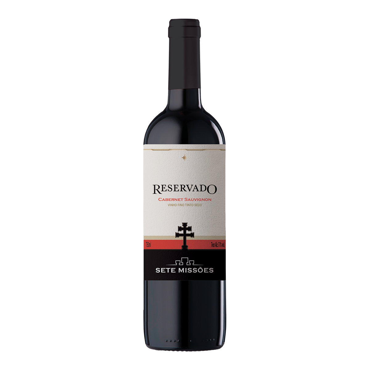 Vinho Tinto Seco Cabernet Sauvignon Reservado Sete Miss&otilde;es Garrafa 750ml