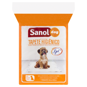 Tapete Higiênico para Cães Sanol Dog 60cm x 80cm 7 Unidades