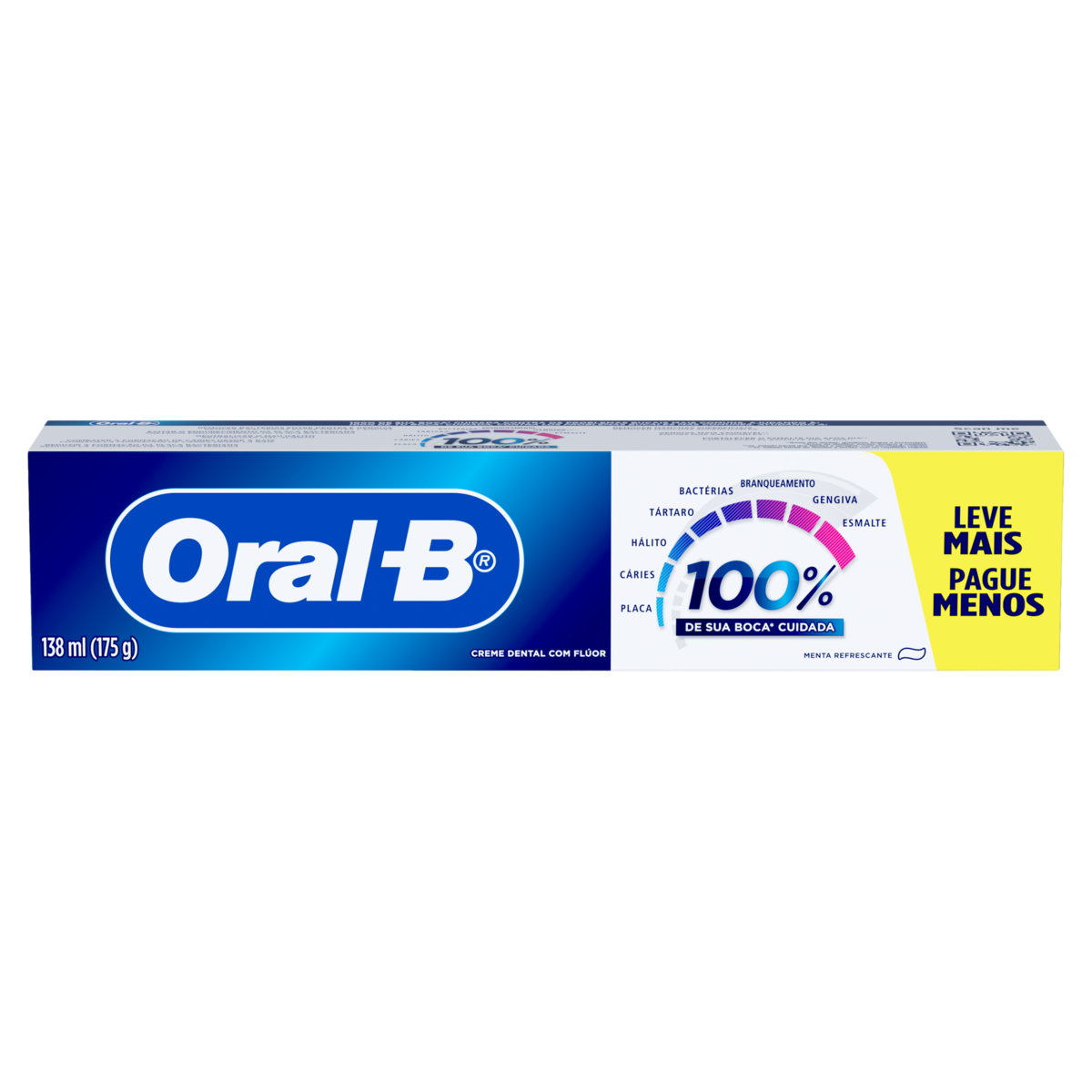 Creme Dental Menta Refrescante Oral-B Caixa 175g - Embalagem Leve Mais Pague Menos
