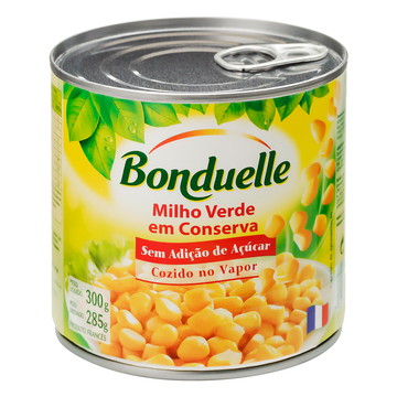 Milho Verde em Conserva Cozido no Vapor Bonduelle Lata 285g
