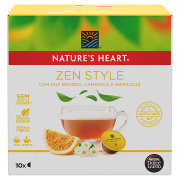 Chá em Cápsula Zen Style Nature's Heart Caixa C/10 Unidades