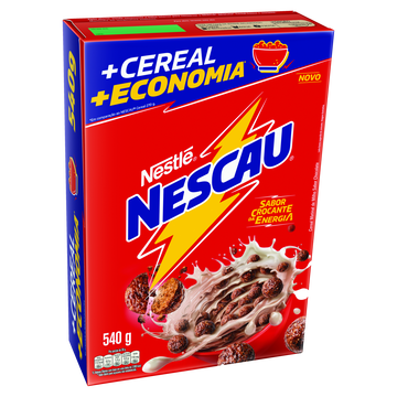 Cereal Matinal Nescau Nestlé Caixa 540g - Embalagem + Economia